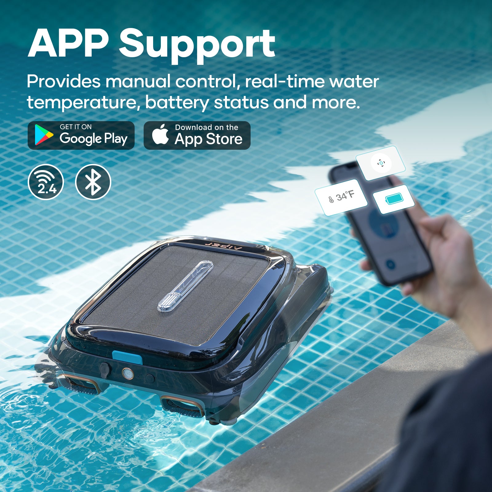 Aiper Surfer S1 Cordless Robotic Pool Skimmer